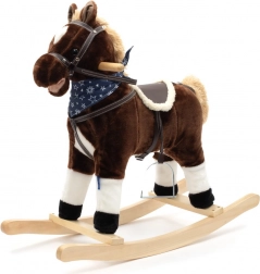 Houpací koník s melodií a šátkem Baby Mix