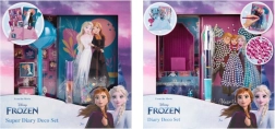 Dekorativní deníkový set DISNEY FROZEN – deníček, samolepky a doplňky
