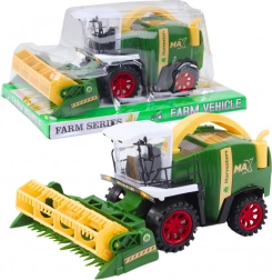 Dětský kombajn s hederem – zelený farmářský stroj