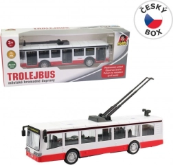 kovový trolejbus na zpětný chod 16 cm