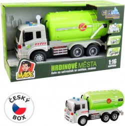 Auto cisterna na setrvačník se světlem a zvukem