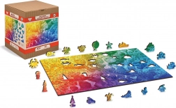 Dřevěné puzzle WOODEN CITY tropické ryby 2v1 – 400 dílků