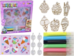 Kreativní sada vitráže okna s tuhnoucí barvou 3D