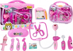 Lékařský set pro malé doktory v kufříku – růžový, světla a zvuky