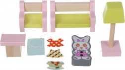 Obývací pokoj - dřevěný nábytek pro panenky Cubika