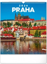 Nástěnný kalendář Praha 2026