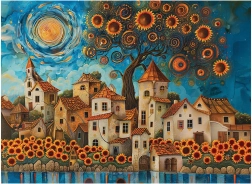 Puzzle Slunečnice 1000 dílků