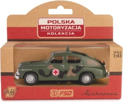 Model vojenské sanitky WARSZAWA M20 1:43 die-cast