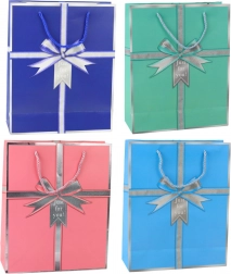 Dárková papírová taška s mašlí Just for you 32 × 26 × 12 cm