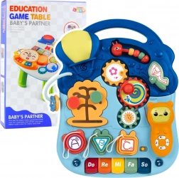 Interaktivní vzdělávací stolek 6v1 se světly a zvuky, pastelový