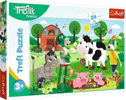 Puzzle 24 maxi Rodina Trefliků na venkově TREFL