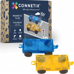 Connetix Rainbow Car Pack magnetické podvozky – 2 vozidla
