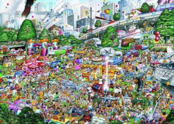 Puzzle Miluji prodej z kufru auta 1000 dílků od Gibsons