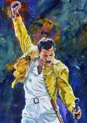 Diamantové malování freddie mercury 30 × 40 cm