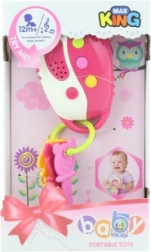 Růžové klíče na baterie pro děti