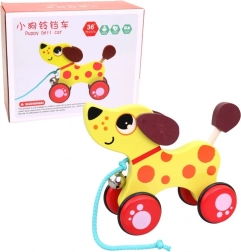 Dřevěné tahadlo Pes 17 cm