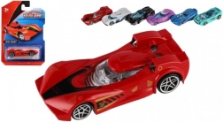 Sportovní autíčko 8 cm na volný chod – kov a plast, mix druhů