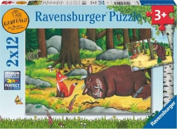 Ravensburger puzzle Gruffalo a zvířata v lese 2×12 dílků