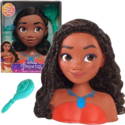 Hlava na česání DISNEY PRINCESS VAIANA (MOANA) se štětkou