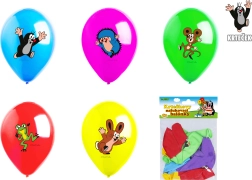 nafukovací balonky krtek a kamarádi 30 cm, sada 5 ks