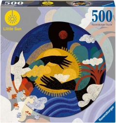Puzzle RAVENSBURGER 500 dílků – malé slunce, smysl čití (kulaté)