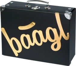 Skládací školní kufřík Gold s kováním Baagl