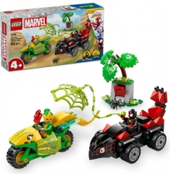 LEGO® Marvel Spidey a jeho úžasní přátelé 11198 Spin, Electro a honička s dinosauřím vozidlem
