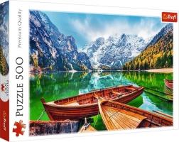 Puzzle 500 dílků – Lago di Braies, Itálie TREFL