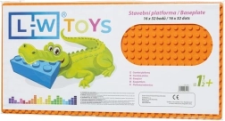 Oranžová stavební podložka JUNIOR 16x32 bodů