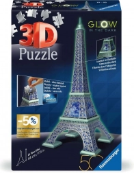 Svítící 3D puzzle Eiffelova věž – 224 dílků RAVENSBURGER