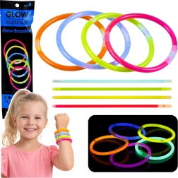 Fluorescenční svítící náramky do tmy Neon Stick, 5 ks