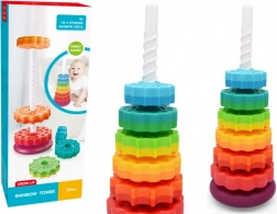 Pirana Rotační Věž Skládanka Duha 6 Dílů