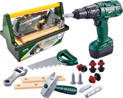 Velká sada nářadí pro děti Woopie s vrtačkou, 15 prvků