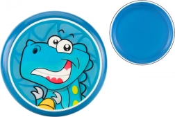 Dětský frisbee s dinosaury 20 cm modrý