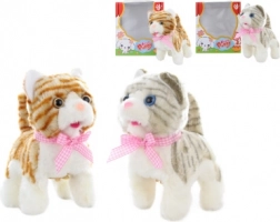 Chodící plyšová kočka se zvukem