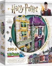 WREBBIT 3D puzzle HARRY POTTER: Madam Malkinová a zmrzlinářství Florean Fortescue – 290 dílků