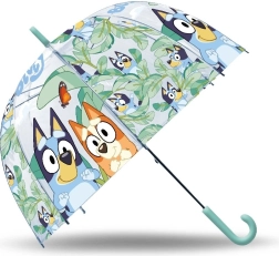 Průhledný manuální deštník BLUEY 46 cm