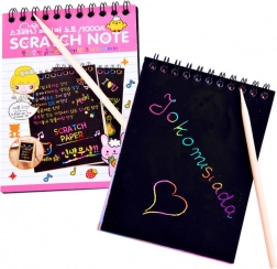 Tęczowa zdrapywanka s rýsovací tyčinkou – Duha