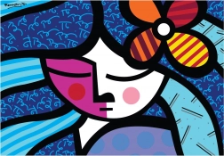 Puzzle Dívka s květinou 1000 dílků BLUEBIRD