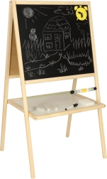 Dětská oboustranná magnetická tabule s počítadlem 37 × 48 × 90 cm