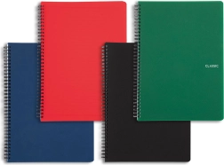 Kroužkový blok A5 s dvojitou spirálou Classic, PP desky, linkovaný