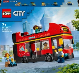 Lego City červený patrový autobus