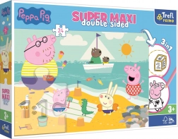 Oboustranné puzzle Peppa Pig SUPER MAXI 24 dílků