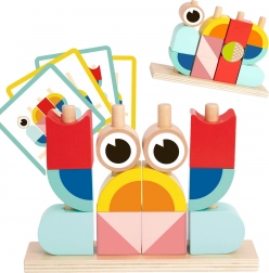 dřevěné prostorové stavební kostky krab