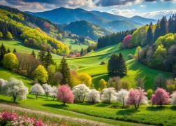 Puzzle Jarní procházka 500 dílků