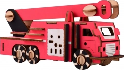 Dřevěné 3D puzzle hasičský vůz WOODCRAFT