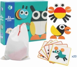 Dřevěná skládačka zvířátka