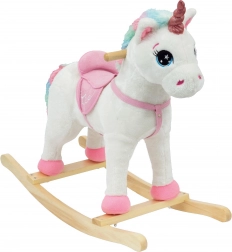 Houpací jednorožec se zvuky a sedlem 71 × 30 × 57 cm