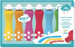 Djeco pěnové barvy s houbičkovým aplikátorem pro děti