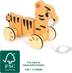 Dřevěná tahací hračka tygr small foot